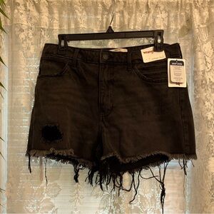 NWT Wrangler Vintage Black jean shorts